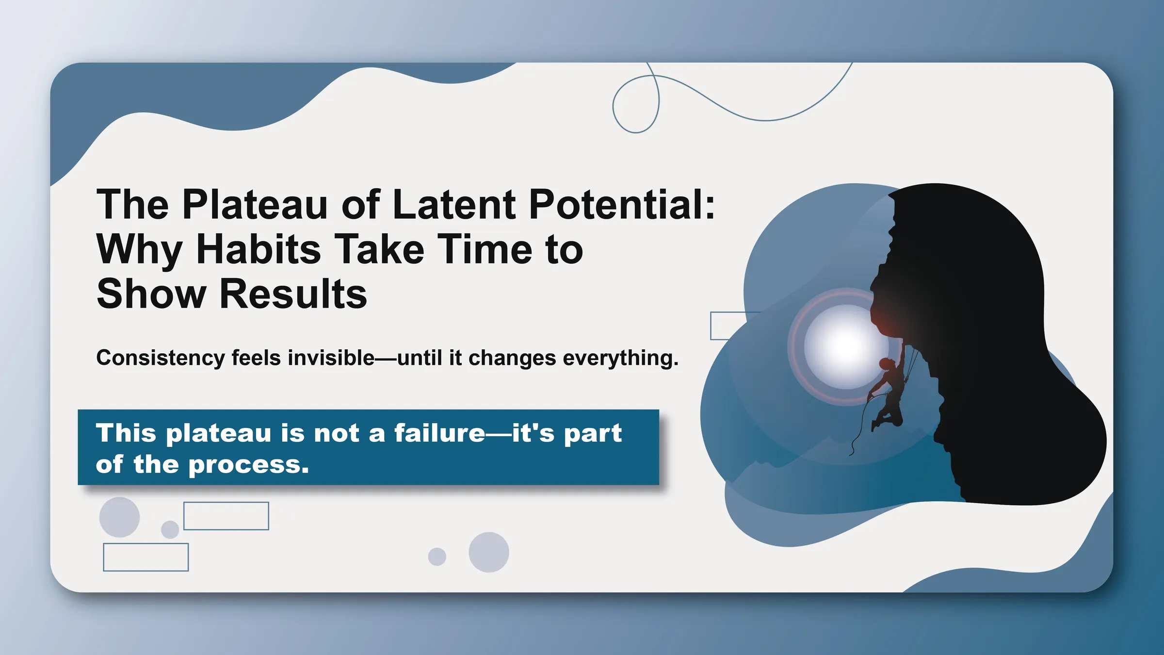 The Plateau of Latent Potential: Why Habits Take Time to Show Results - Featured image