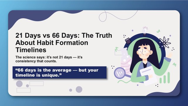 21 Days vs 66 Days: The Truth About Habit Formation Timelines