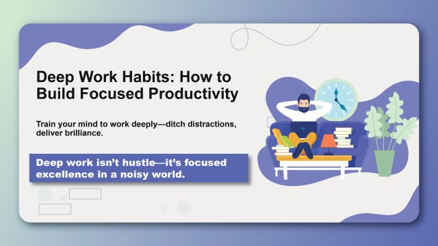 Deep Work Habits: How to Build Focused Productivity