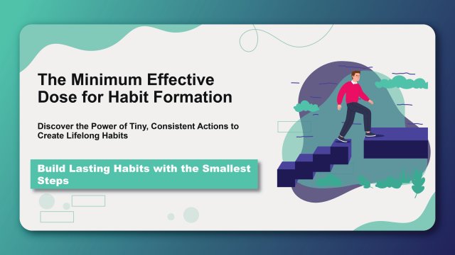 The Minimum Effective Dose for Habit Formation