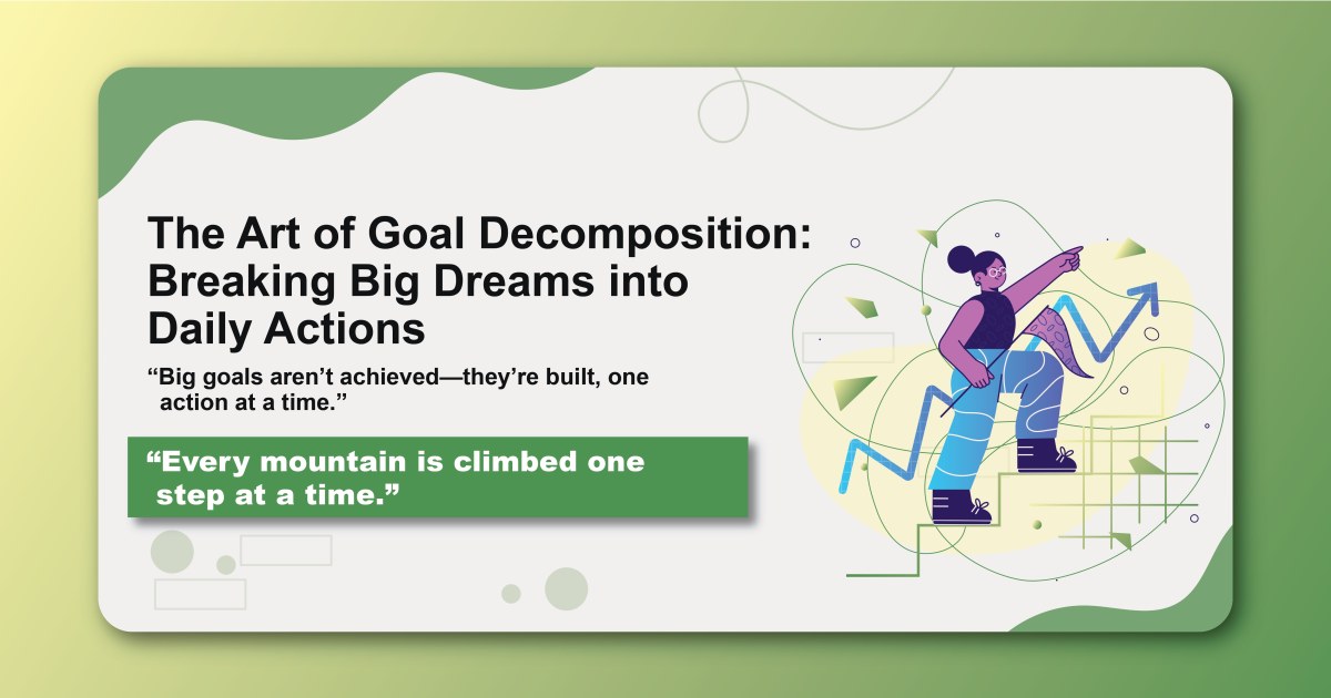 The Art of Goal Decomposition: Breaking Big Dreams into Daily Actions