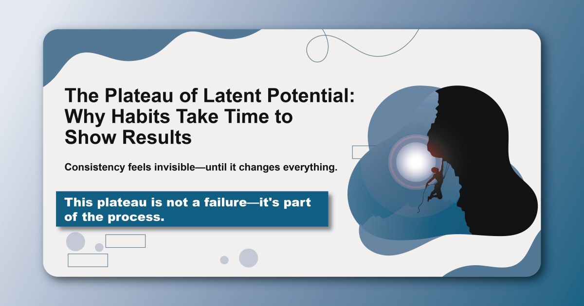 The Plateau of Latent Potential: Why Habits Take Time to Show Results